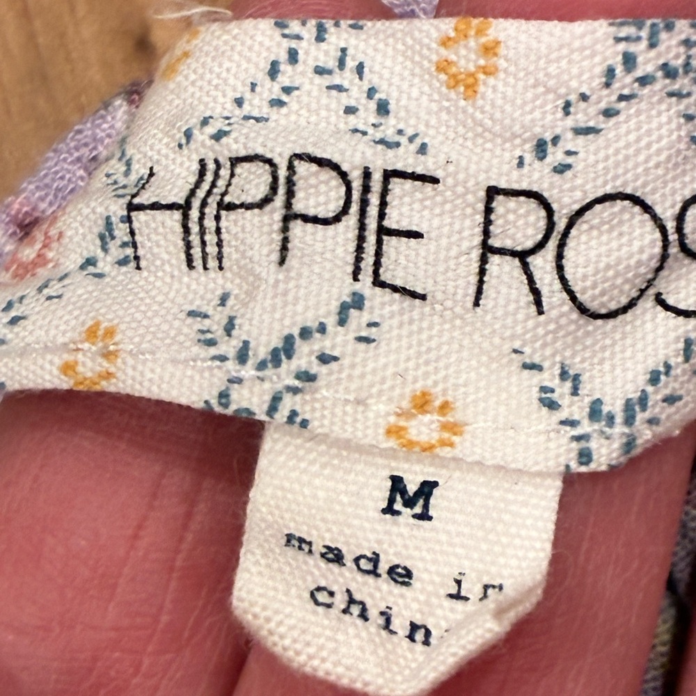 Hippie Rose Lavender Floral Blouse - Picture 9 of 12